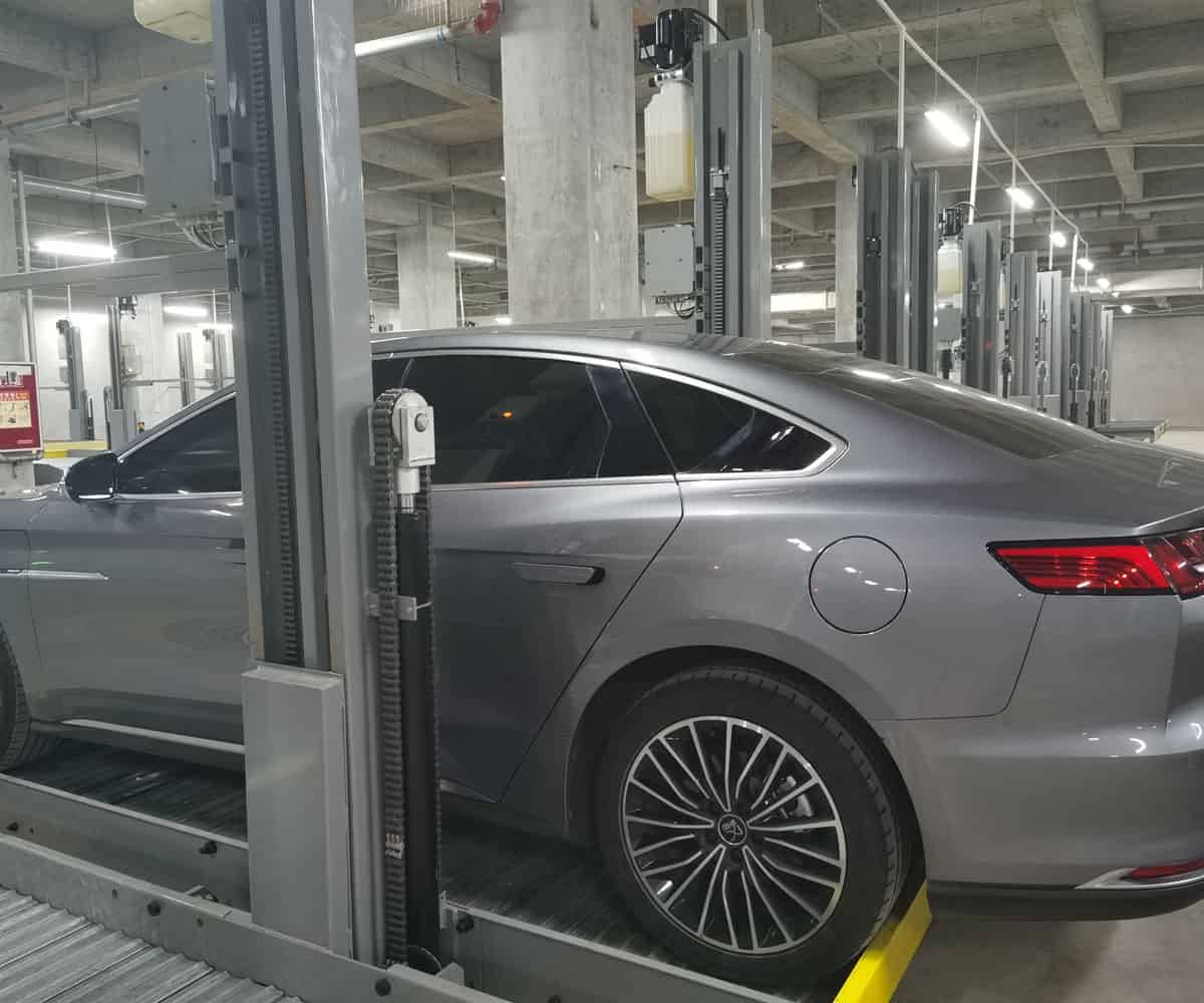 二層簡易升降機械車位過驗收